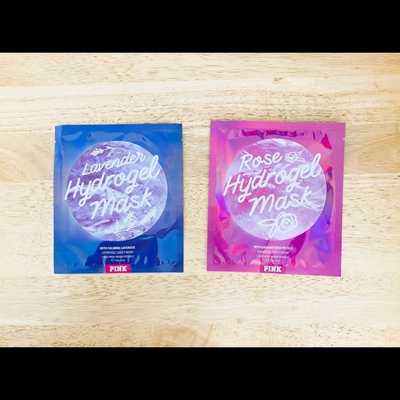 NWT Rare! Victoria’s Secret Pink: 2 PC Hydrogel Face Mask Set - Picture 1 of 8